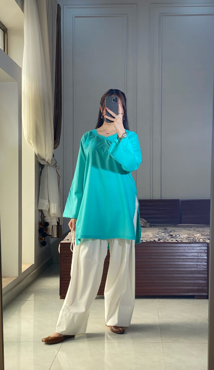 Ocean Blue Kurta Set