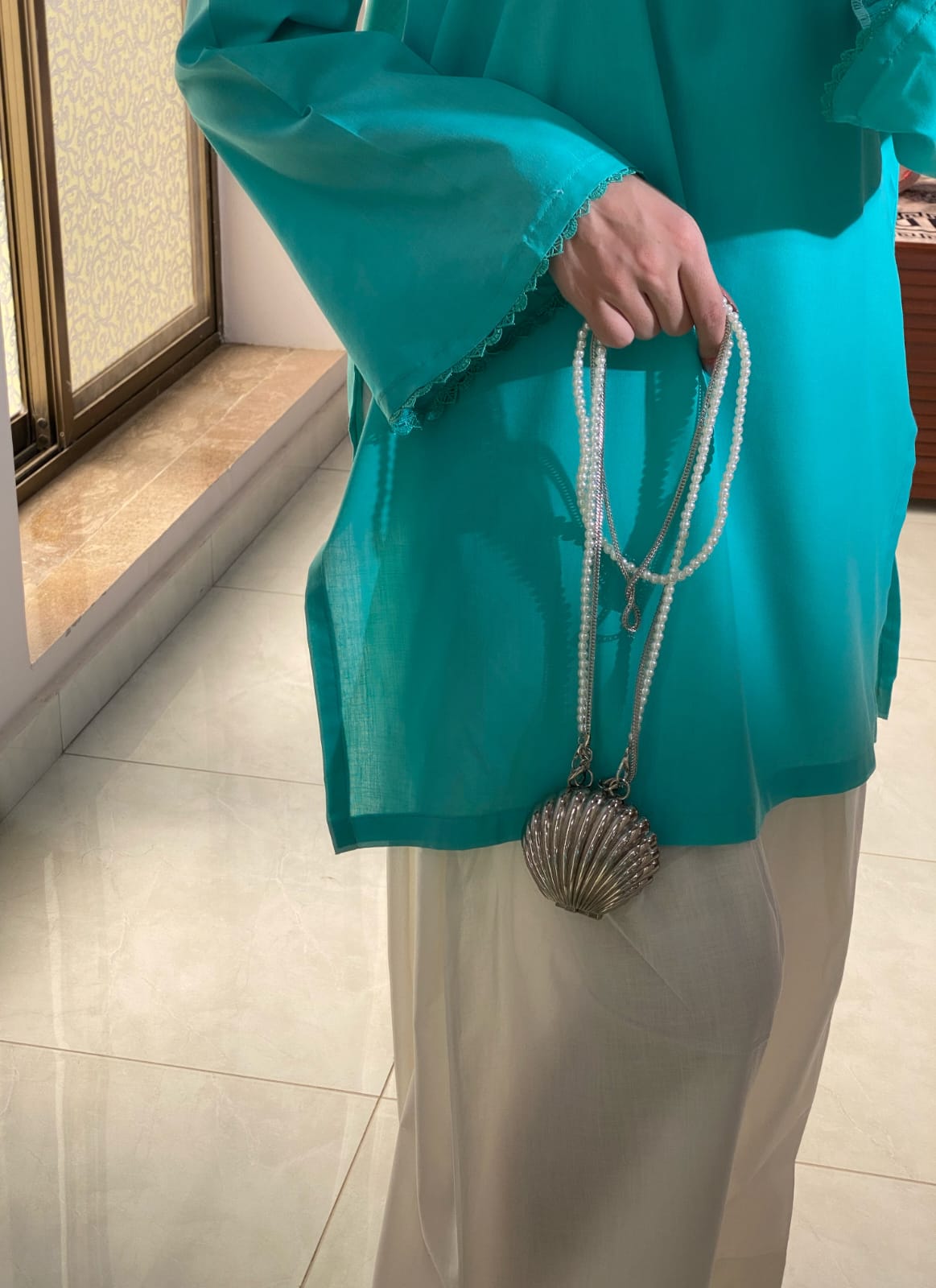 Ocean Blue Kurta Set