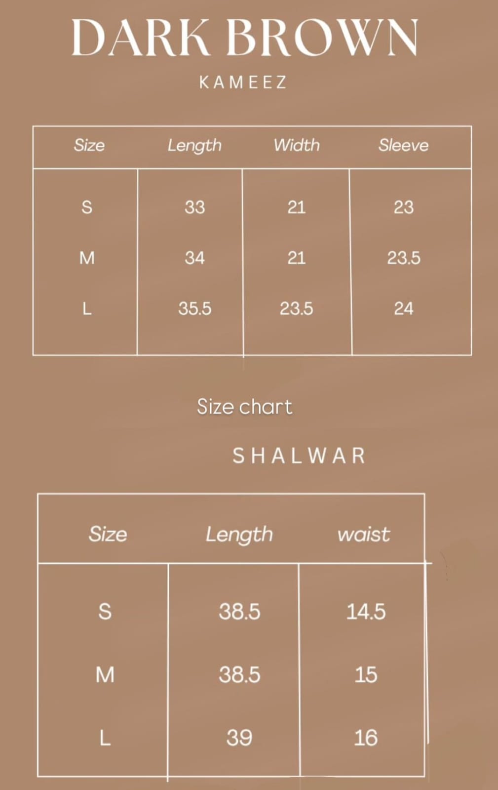 Dark Brown Shalwar Kurta