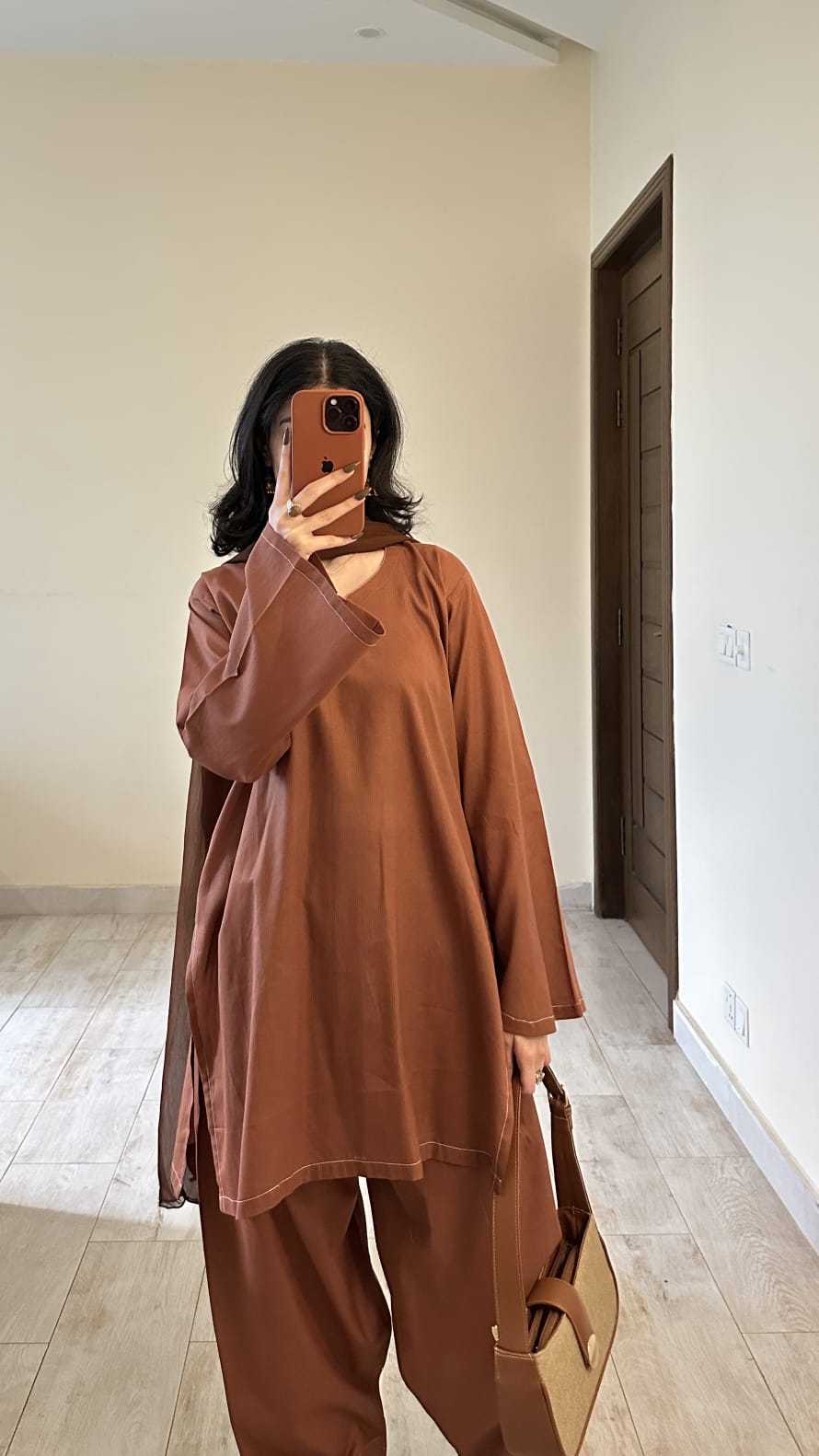 Dark Brown Shalwar Kurta