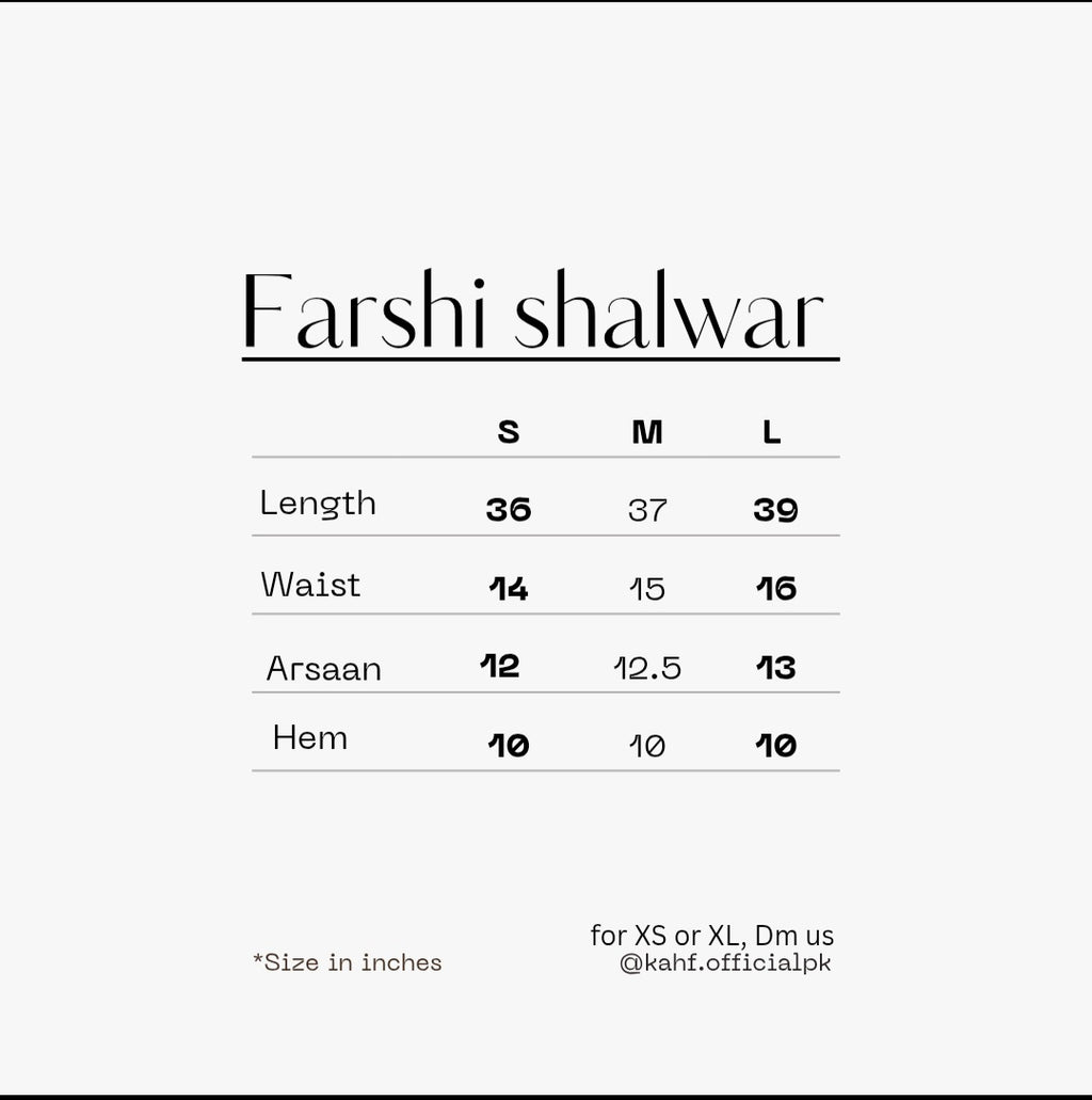 Embroidered Farshi sets