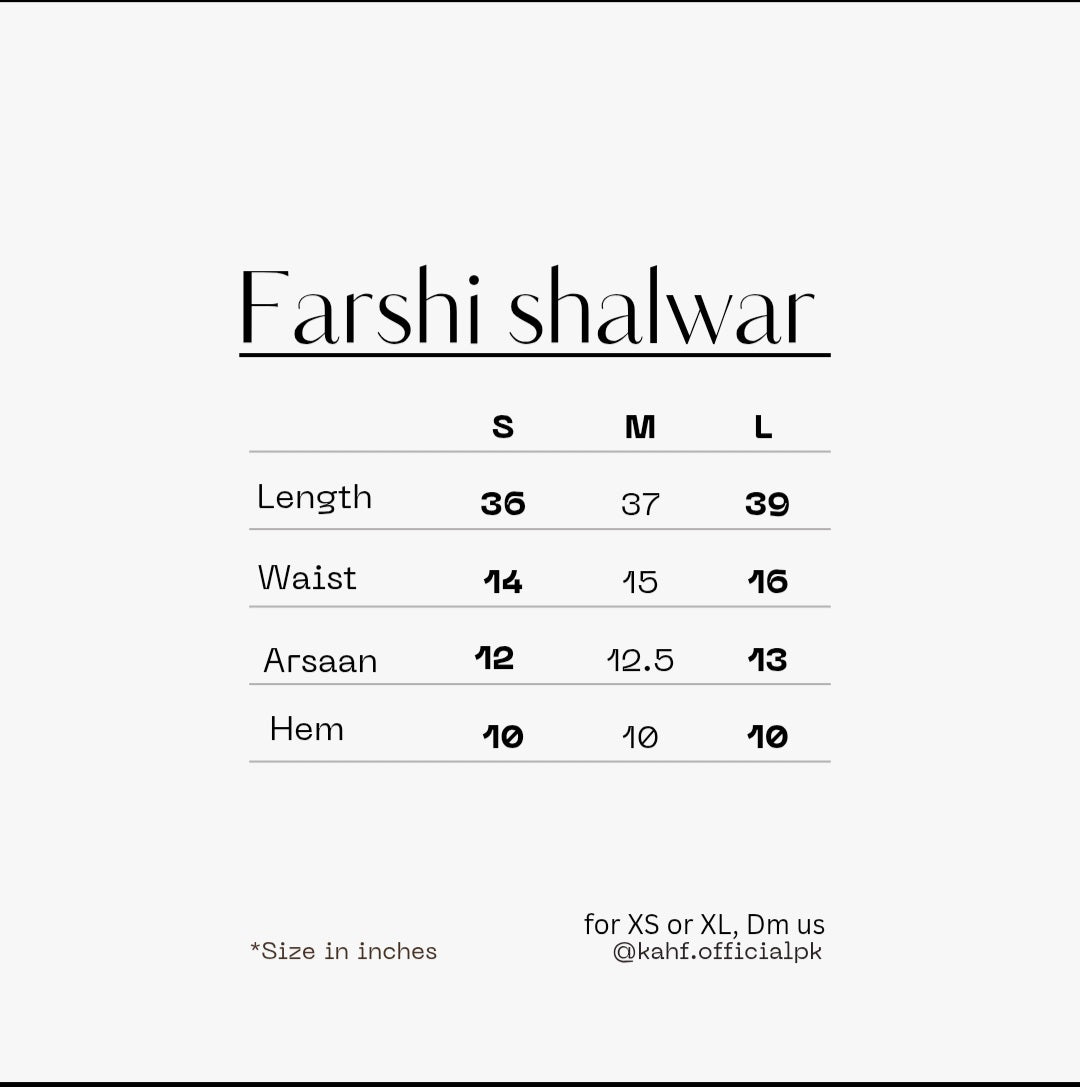 Embroidered Farshi sets