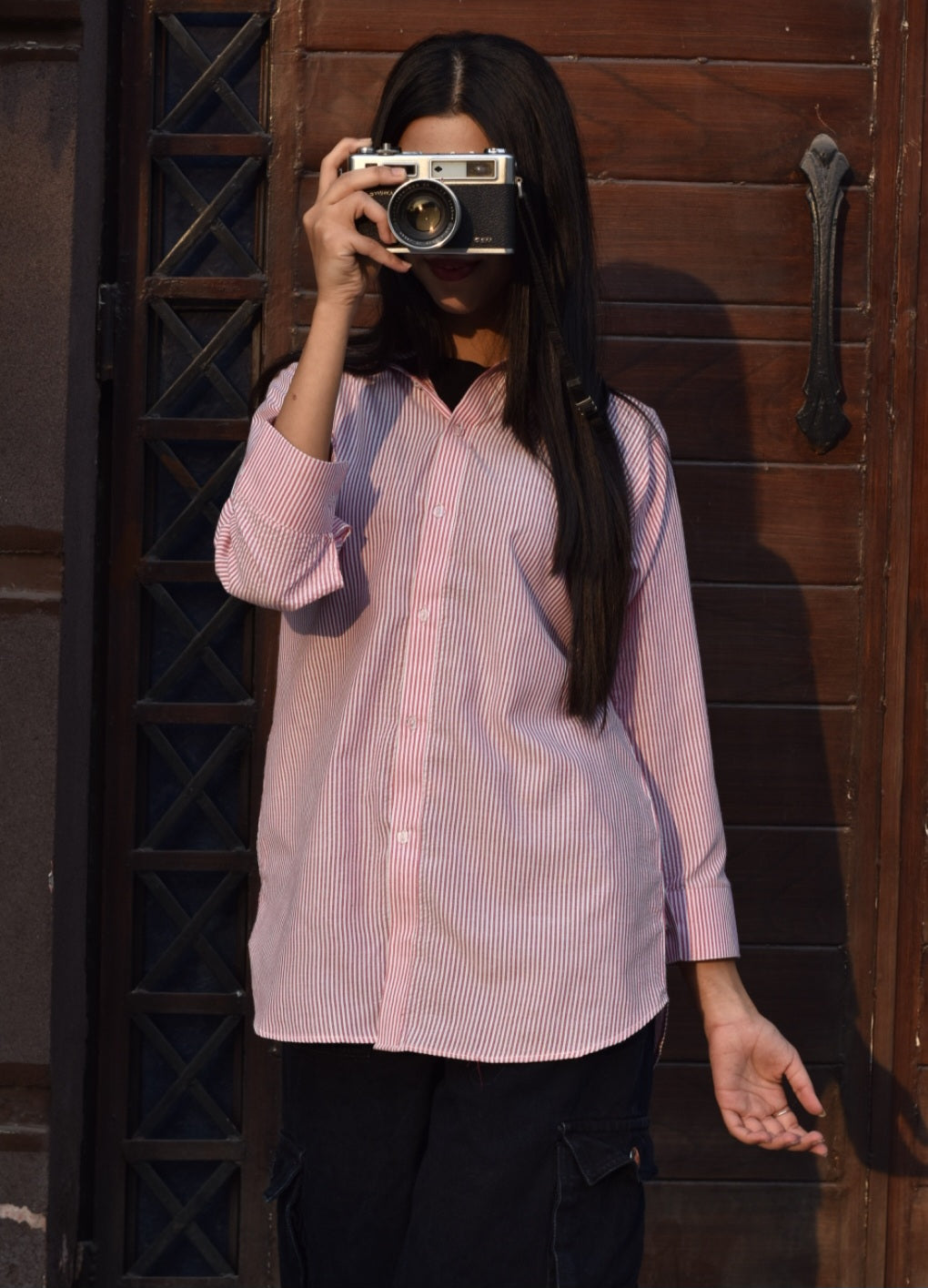 Powder pink&amp;blue buttondowns